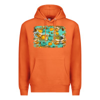 Carrot western fall vibes background Premium Hoodie - Jasminsmagicworld