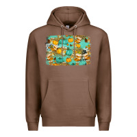 Chestnut western fall vibes background Premium Hoodie - Jasminsmagicworld