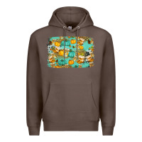 Coffee western fall vibes background Premium Hoodie - Jasminsmagicworld