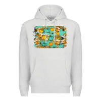 Dove Grey western fall vibes background Premium Hoodie - Jasminsmagicworld