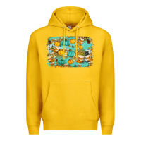 Lemon western fall vibes background Premium Hoodie - Jasminsmagicworld