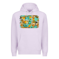 Lilac western fall vibes background Premium Hoodie - Jasminsmagicworld