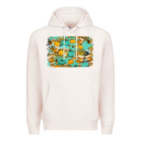 Pale Pink western fall vibes background Premium Hoodie - Jasminsmagicworld