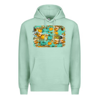 Seafoam western fall vibes background Premium Hoodie - Jasminsmagicworld