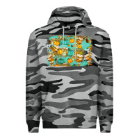 Slate Camo western fall vibes background Premium Hoodie - Jasminsmagicworld