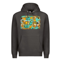Smoke western fall vibes background Premium Hoodie - Jasminsmagicworld