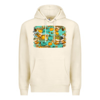 Tofu western fall vibes background Premium Hoodie - Jasminsmagicworld