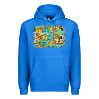 True Royal western fall vibes background Premium Hoodie - Jasminsmagicworld