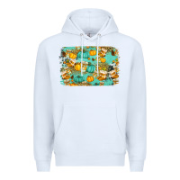 White western fall vibes background Premium Hoodie - Jasminsmagicworld