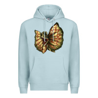 Blue Mist dilophosaurus face Premium Hoodie - LillyAllenDesigns