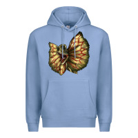 Colony Blue dilophosaurus face Premium Hoodie - LillyAllenDesigns