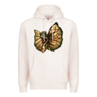Pale Pink dilophosaurus face Premium Hoodie - LillyAllenDesigns