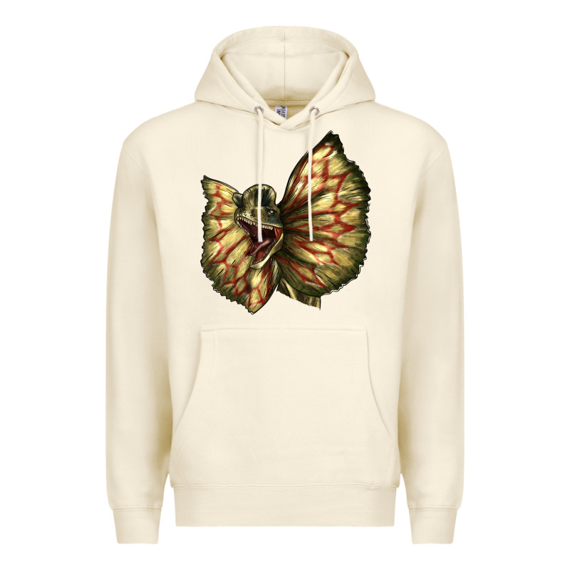 Dilophosaurus Face Premium Hoodie by LillyAllenDesigns | Teevron