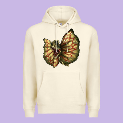 Dilophosaurus Face Premium Hoodie Designed By Lillyallendesigns