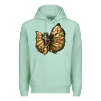 Seafoam dilophosaurus face Premium Hoodie - LillyAllenDesigns