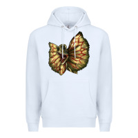 White dilophosaurus face Premium Hoodie - LillyAllenDesigns