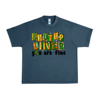 Midnight Navy shut up liver you are fine Urban Heavy Tee - FaDigitalArtStudio