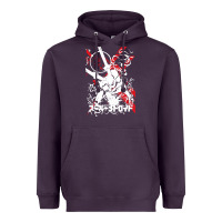 Plum #metroid Heavyweight Hoodie - linhVisuals