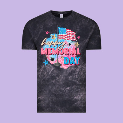 Happy Memorial Day Vintage Tee Designed By Fadigitalartstudio