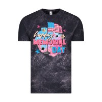 Cloud Black Happy Memorial Day Vintage Tee - FaDigitalArtStudio