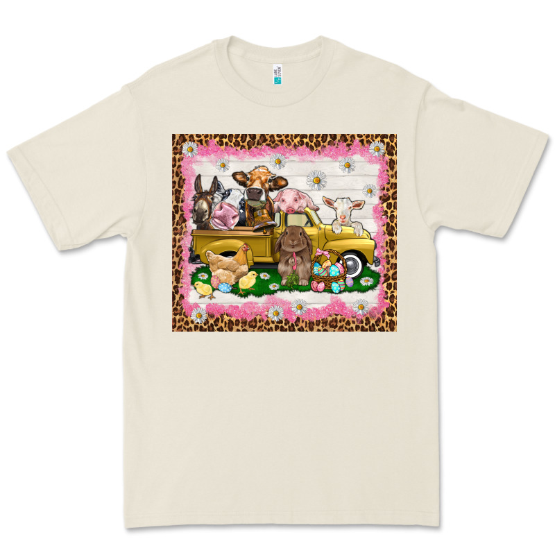 Easter Day With Farm Animals Tumbler Premium Tee by HowdyJamesFarm | Teevron