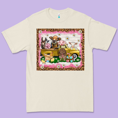 Easter Day With Farm Animals Tumbler Premium Tee Designed By Howdyjamesfarm