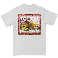 Dove Grey Easter Day with farm animals tumbler Premium Tee - HowdyJamesFarm