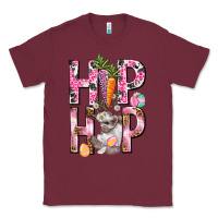 Burgundy Hip hop Easter Girl Easter Day Classic Tee - HowdyJamesFarm
