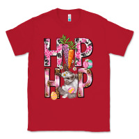 Red Hip hop Easter Girl Easter Day Classic Tee - HowdyJamesFarm