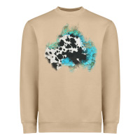 Mushroom cowhide turquoise patch Heavyweight Sweatshirt - AdoDesignShop