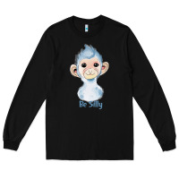 Black monkey cute animals Long Sleeve Tee - RanaPortraitStore
