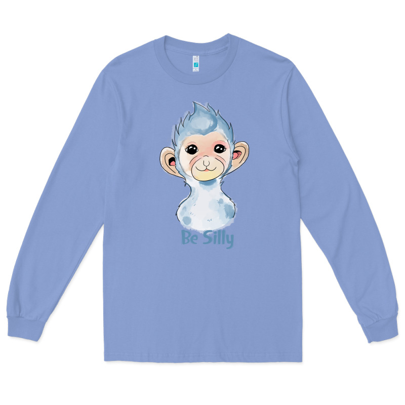 Monkey Cute Animals Long Sleeve Tee by RanaPortraitStore | Teevron