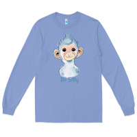 Colony Blue monkey cute animals Long Sleeve Tee - RanaPortraitStore
