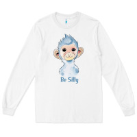 White monkey cute animals Long Sleeve Tee - RanaPortraitStore