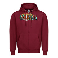 Burgundy longhorn mama Zipper Hoodie - AdoDesignShop