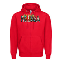 Red longhorn mama Zipper Hoodie - AdoDesignShop