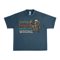 Midnight Navy coffee because murder is wrong bbs Urban Heavy Tee - BundleAndBundleShop