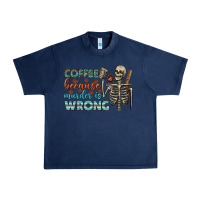 Navy coffee because murder is wrong bbs Urban Heavy Tee - BundleAndBundleShop