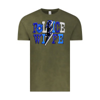 Vintage Olive Police wife Vintage Tee - FaDigitalArtStudio