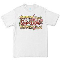 White Super mom super wife super tired Premium Tee - CowGirlArtShop