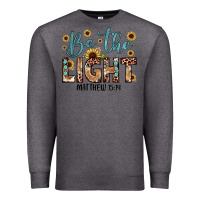 Charcoal Heather be the light matthew 5 14 Premium Sweatshirt - JahusDesignShop