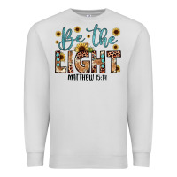 Dove Grey be the light matthew 5 14 Premium Sweatshirt - JahusDesignShop