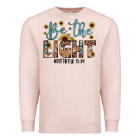 Pale Pink be the light matthew 5 14 Premium Sweatshirt - JahusDesignShop