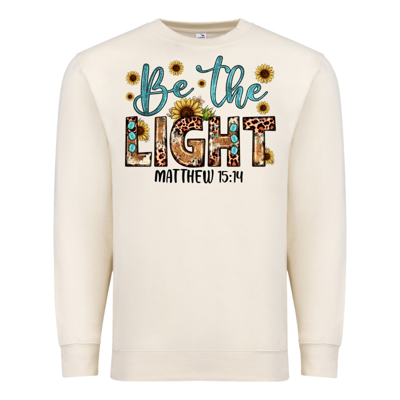 Be The Light Matthew 5 14 Premium Sweatshirt by JahusDesignShop | Teevron