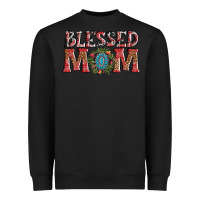 Black blessed mom christmas Heavyweight Sweatshirt - AdoDesignShop