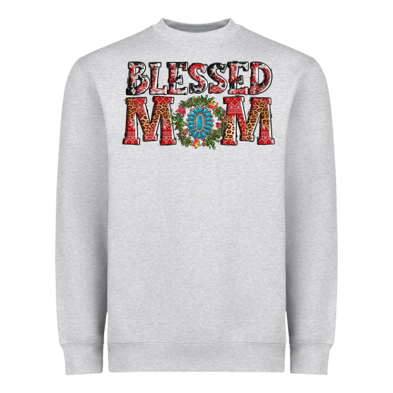 Blessed Mom Christmas Heavyweight Sweatshirt by AdoDesignShop | Teevron