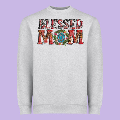 Blessed Mom Christmas Heavyweight Sweatshirt Designed By Adodesignshop