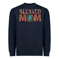 Navy blessed mom christmas Heavyweight Sweatshirt - AdoDesignShop