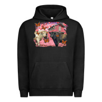 Pigment Black valentine's day barn and black angus with charolais Urban Hoodie - RanaPortraitStore