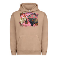 Pigment Burro valentine's day barn and black angus with charolais Urban Hoodie - RanaPortraitStore